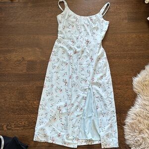Abercrombie Blue Floral Midi Dress